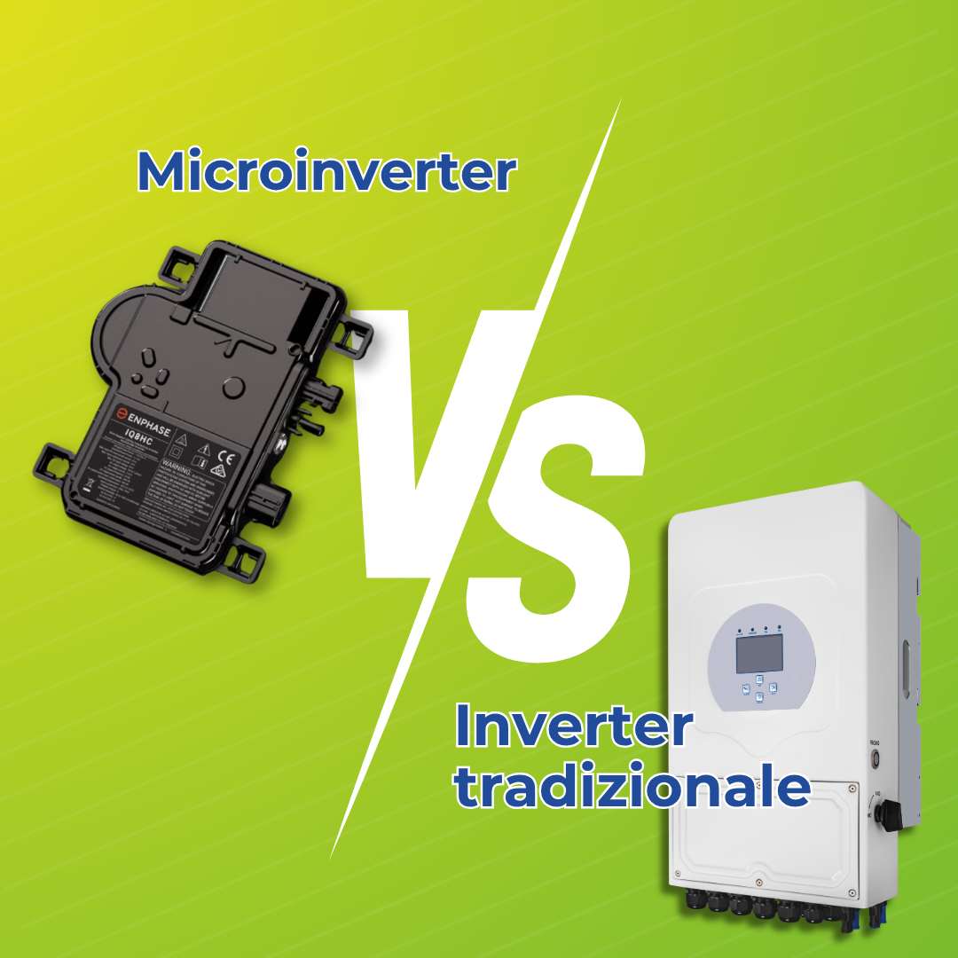 Questa immagine rappresenta bene le due diverse tipologie di inverter